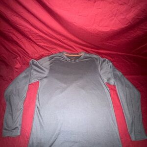 Jockey Men’s Performance Shirt Large Gray Long Sleeve Athletic Tee